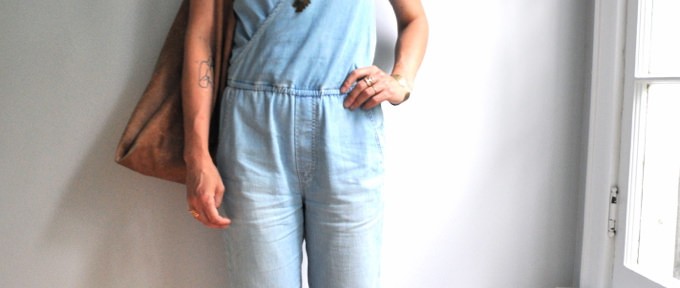 Dress That Mama: Denim Jumpsuit